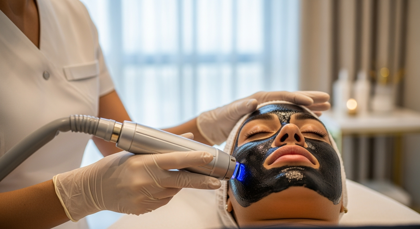 Dermaplaning treatment at a MedSpa