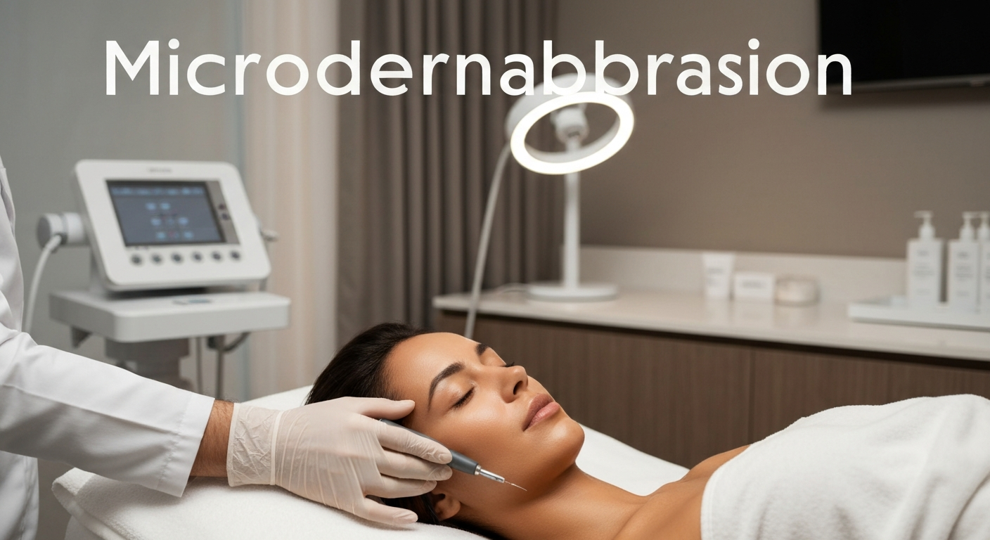 Microdermabrasion treatment at a MedSpa