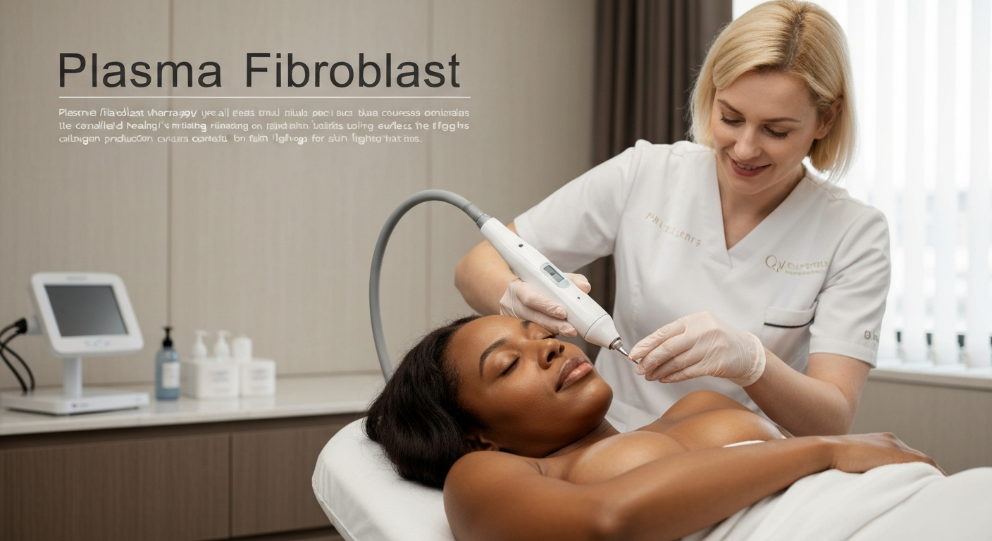 Plasma Fibroblast treatment at a MedSpa